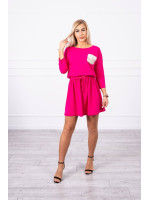 Suknelė su blizgančia kišene (Fuksijos)