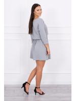 Suknelė su blizgančia kišene (Pilka)