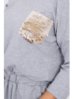 Suknelė su blizgančia kišene (Pilka)