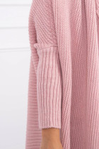 Megztinis su šikšnosparnio rankovėmis (Šviesiai rožinė)