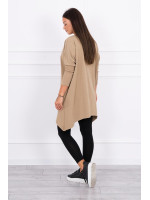 Palaidinė su 3/4 rankovėmis „Kiss“ (Šviesiai ruda)