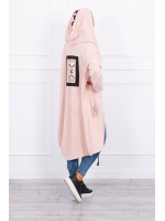 Kardiganas su gobtuvu (Tamsi) (Šviesiai) (Rožinė)