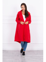 Kardiganas su gobtuvu (Raudona)