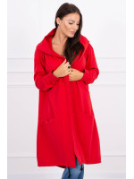 Kardiganas su gobtuvu (Raudona)