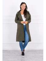 Kardiganas su gobtuvu (Khaki)