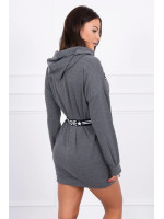 Suknelė papuošta su juostele (Grafito)