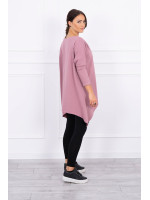 Palaidinė su 3/4 rankovėmis „Kiss“ (Tamsi rožinė)