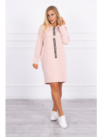 Suknelė su juostele priekyje (Tamsi) (Šviesiai) (Rožinė)