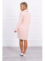 Suknelė su juostele priekyje (Tamsi) (Šviesiai) (Rožinė)