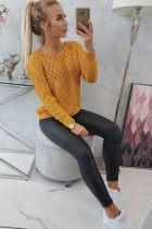 Vilnonis megztinis su skylutėmis (Garstyčių)