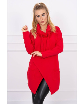 Prailgintas bliuzonas asimetrišku priekiu (Raudona) Prailgintas bliuzonas asimetrišku priekiu (Raudona)