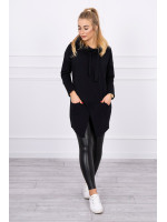 Prailgintas bliuzonas asimetrišku priekiu (Juoda)