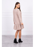 Suknelė su sagutėmis (Smėlio spalvos)