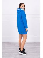 Suknelė su gobtuvu Oversize (Mėlyna)