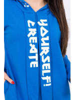 Suknelė su gobtuvu Oversize (Mėlyna)