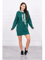 Suknelė su gobtuvu Oversize (Žalia)