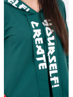 Suknelė su gobtuvu Oversize (Žalia)