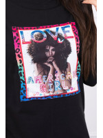 Palaidinė su aplikacija American Girl (Juoda)