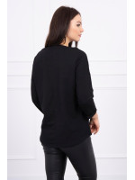 Palaidinė su aplikacija American Girl (Juoda)