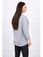 Palaidinė su aplikacija American Girl (Pilka)