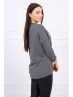 Palaidinė su aplikacija American Girl (Grafito)