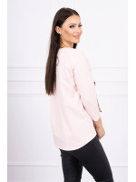 Palaidinė su 3D kaspino iliustracija (Šviesiai) (Rožinė)