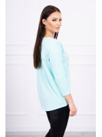 Palaidinė su 3D katino aplikacija (Mėtos)