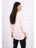 Palaidinė su flamingo aplikacija 3D (Šviesiai) (Rožinė)