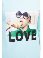 Suknelė su užrašu LOVE (Mėtos)