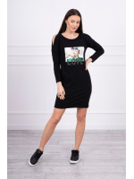 Suknelė su užrašu LOVE (Juoda)