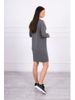 Suknelė su užrašu LOVE (Grafito)