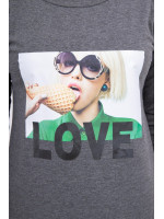 Suknelė su užrašu LOVE (Grafito)