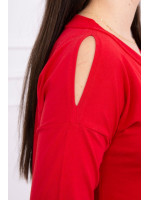 Suknelė su užrašu Honey girl (Raudona)