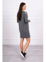 Suknelė su užrašu ,,Handleo With" su (Grafito)