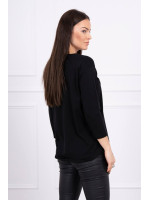 Palaidinė su aplikacija 3D Bird (Juoda)