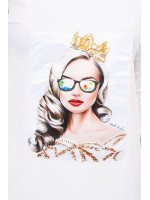 Suknelė su piešiniu (Šilko spalvos)