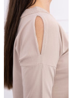 Suknelė su piešinio aplikacija (Smėlio spalvos)