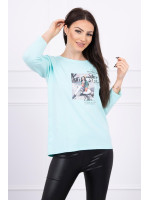 Palaidinė su užrašu Star Style (Mėtos)