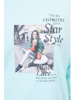 Palaidinė su užrašu Star Style (Mėtos)