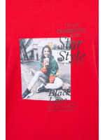 Palaidinė su užrašu Star Style (Raudona)
