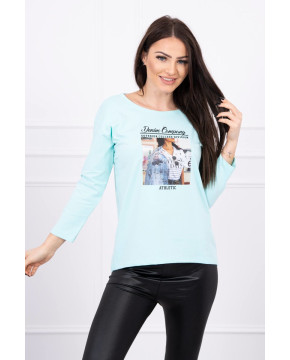 Palaidinė su spalvota 3D aplikacija (Mėtos) Palaidinė su spalvota 3D aplikacija (Mėtos)