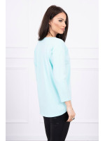 Palaidinė su spalvota 3D aplikacija (Mėtos)