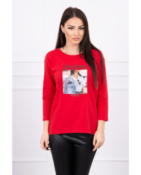 Palaidinė su spalvota 3D aplikacija (Raudona) Palaidinė su spalvota 3D aplikacija (Raudona)