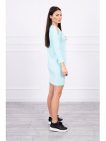 Suknelė su 3D skrybelės atvaizdu (Mėtos)