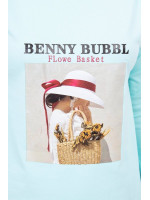 Suknelė su 3D skrybelės atvaizdu (Mėtos)