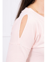 Suknelė su šiuolaikiška aplikacija (Šviesiai) (Rožinė)