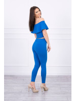 Kostiumėlis su atvirais pečiais (Mėlyna)