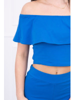Kostiumėlis su atvirais pečiais (Mėlyna)