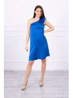 Suknelė su kaspinu on the shoulder (Mėlyna)