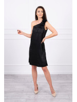 Suknelė su kaspinu on the shoulder (Juoda)